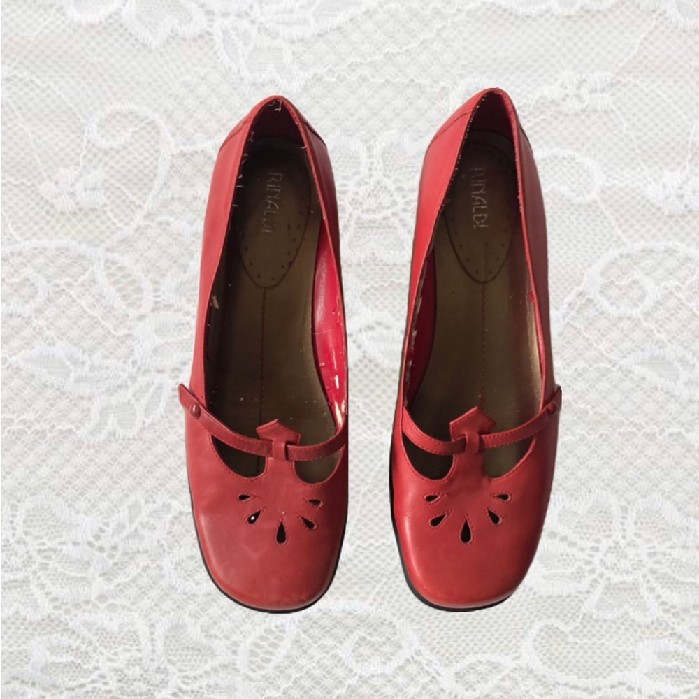 SOLD Vintage Red Mary Jane Ballet Flats